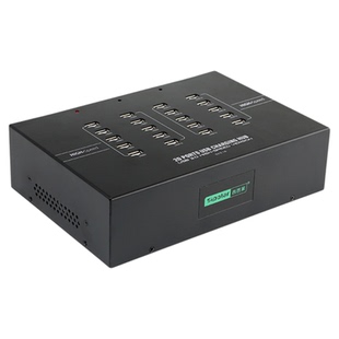 西普莱A-220 USB2.0扩展集线器20口手机平板IPAD测试充电HUB分线器每口2A供电200W内置电源一体机