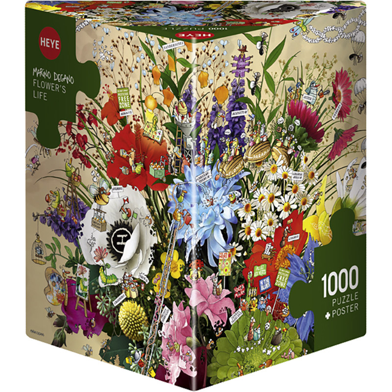 HEYE花的一生鲜花艺术1000片拼图