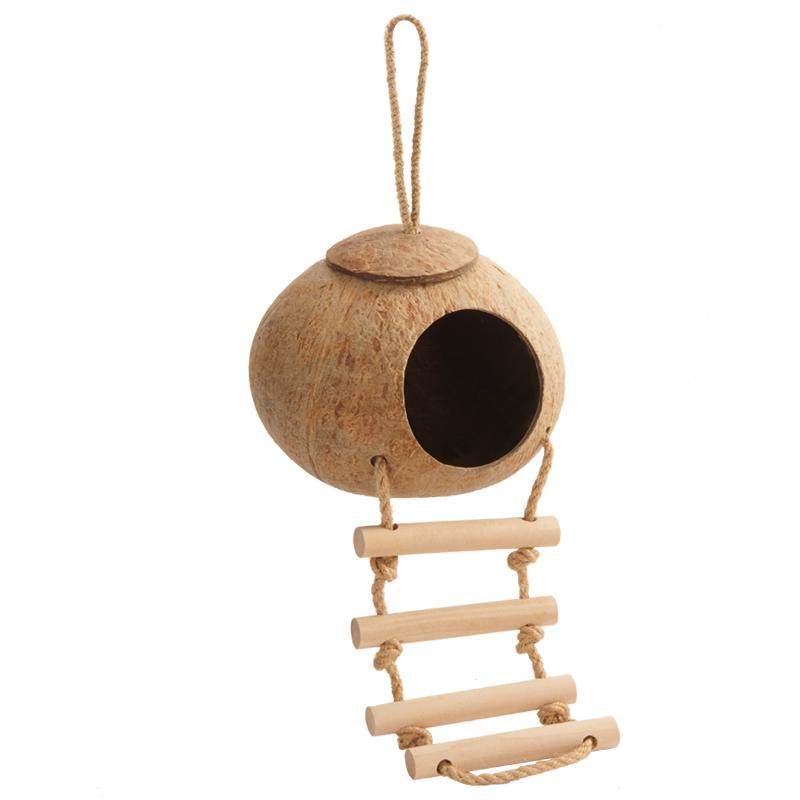 yee鸟窝鹦鹉椰壳窝床鸟巢虎皮牡丹玄凤专用保暖草编悬挂夏季用品