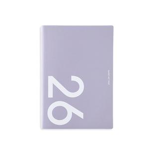 卡杰2026年日程本简约ins风每周计划工作日志定制便携笔记本子高颜值日历手帐记事本软皮日记成人手账印logo