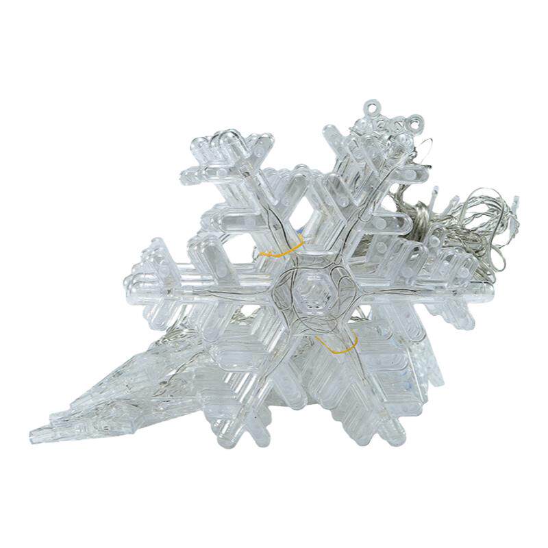 led灯串浪漫窗帘雪花瀑布节日