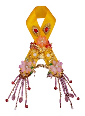 中式手工霞帔披肩妈祖神像装饰