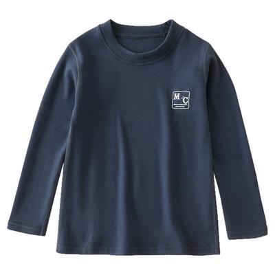 德绒圆领儿童打底衫高弹男女童贴身保暖内衣低领上衣秋冬加厚