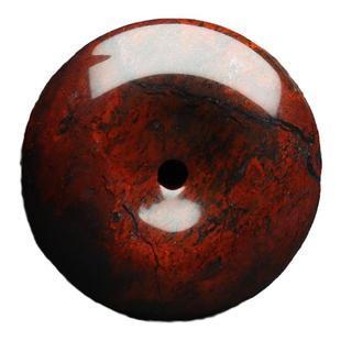 正品天然鸡血石平安扣桂林鸡血玉吊坠男女款玉石项链红色复古挂件