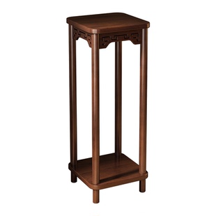 中式花架子客厅落地式置物架实木花台绿植花盆摆放架室内鱼缸架