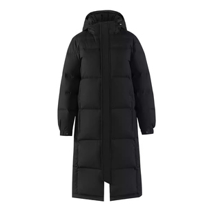 雅鹿长款羽绒服女东北加厚连帽2025冬季新款韩版中戏潮白鸭绒外套
