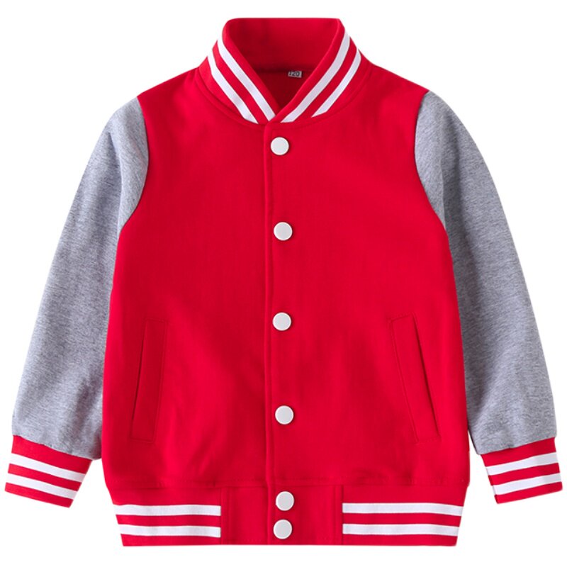 小学生校服春秋套装儿童红色棒球服运动班服幼儿园园服二件套