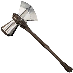 HCMY复联雷神4索尔暴风战斧2.0雷神之锤1比1全金属武器模型未开刃