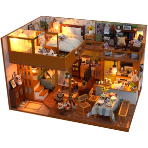 日式diy小屋淡然和居拼装模型