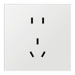 Yeelight易来K系列86盒插座10A空调网线五孔控制面板错位三孔K1