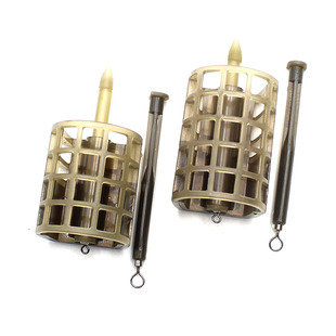 飞德饵笼欧式钓组欧鲤钓中通附饵铅坠饵托器抛竿飞德钓组饵笼配件