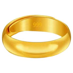 越南沙金戒指钢印男士女款婚庆戒子光面简约持久不掉色