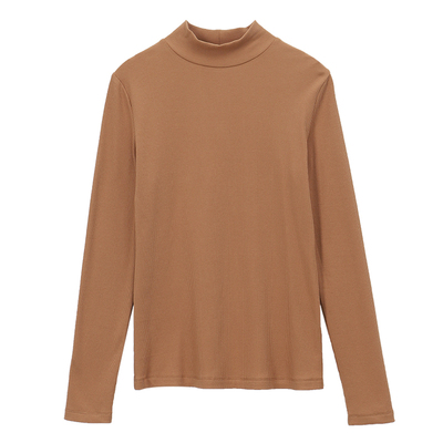 半高领针织衫女冬大码mm200发热