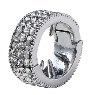 圆形金属水钻小发扣前额刘海发夹女高级感侧边夹小号夹子发卡头饰