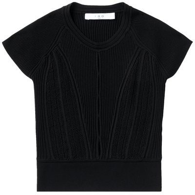 ITIRO修身罗纹飞袖上衣