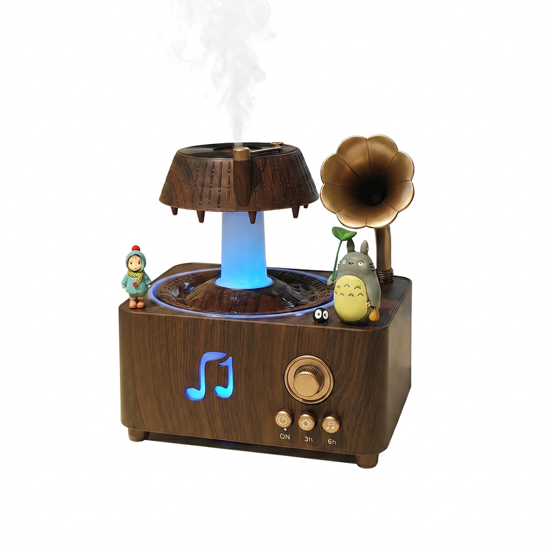 意心礼物 浪漫旋转雨滴蓝牙音响扩香机加湿器香薰机生日礼物七夕