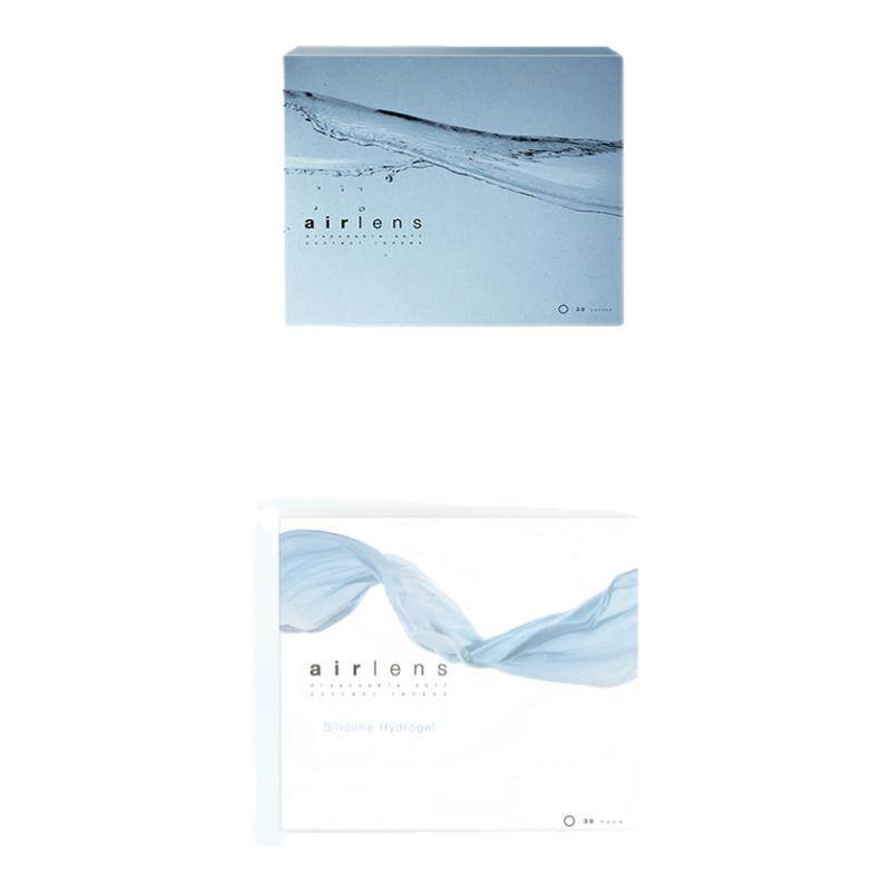 Airlens日抛30片高透氧硅水凝胶超薄防蓝光隐形近视眼镜日本药妆