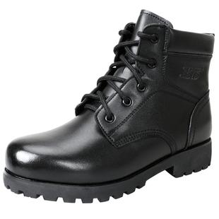 际华3515强人羊毛靴女冬季加绒棉鞋真皮马丁靴保暖厚底中筒短靴子