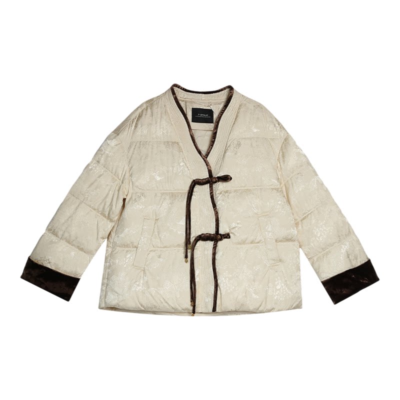 梵凯2025冬新中式加厚中长羽绒服