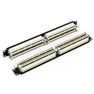 浙凡电话语音配线架25口/50口机柜rj11配线架四芯电话配线架50对100对110电话语音打线配线架防雷接地型