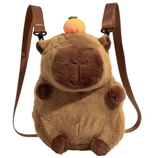 卡皮巴拉双肩背包生日礼物女生实用送闺蜜小众创意可爱背包男女孩