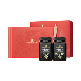 【来个彩诞】沃森父子麦卢卡混合蜂蜜MGO30+500g蜂蜜礼盒