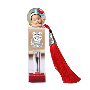 胎毛纪念品diy 自制作龙蛇年出生婴儿头发做印章宝宝脐带乳牙礼物