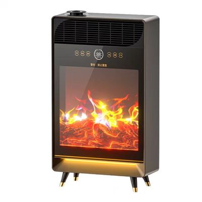 火焰山石墨烯取暖器壁炉家用客厅仿真火焰烤炉电暖气语音暖风机