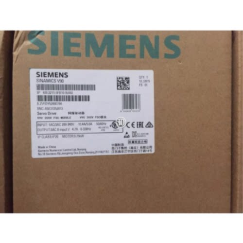 议价6SL32105FB108UA0西门子V90伺服驱动器0.75KW 6SL3210-5FB10-