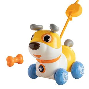 儿童拉线小狗狗玩具走路会叫仿真电动音乐学步玩具宝宝新年礼物
