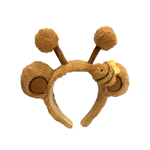 可爱蜜蜂发箍动物创意毛绒卡通头饰超萌洗脸发卡搞怪拍照表演头箍