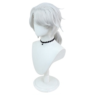 第五人格 作曲家 弗雷德里克 淡奶油色造型小马尾 cosplay假发