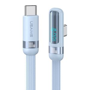 优胜仕弯头数显线适用苹果iPhone15promax华为荣耀充电数据线typec66w超级快充车载usb手机pd100w笔记本iPad
