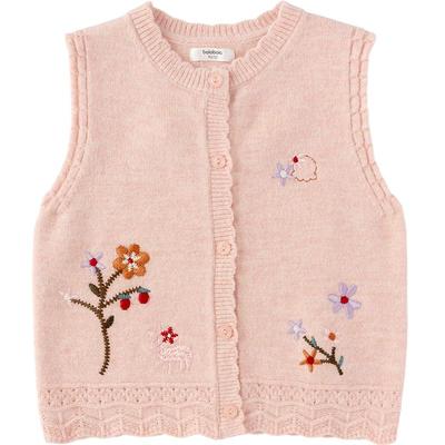 巴拉巴拉马甲女童针织衫绣花毛衣