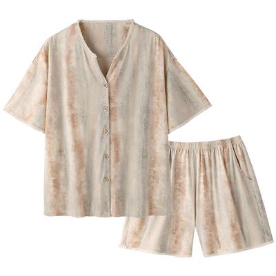 睡衣女夏季莫代尔短袖短裤家居服