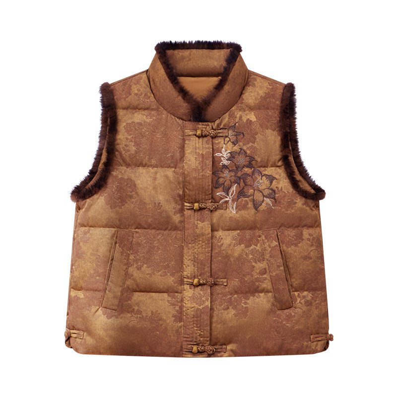 朵莹妈妈冬装羽绒服马甲外套新款