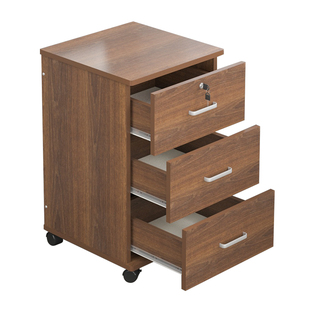 65高文件柜带锁抽屉柜储物柜子桌下收纳柜矮柜实木生态板活动柜子