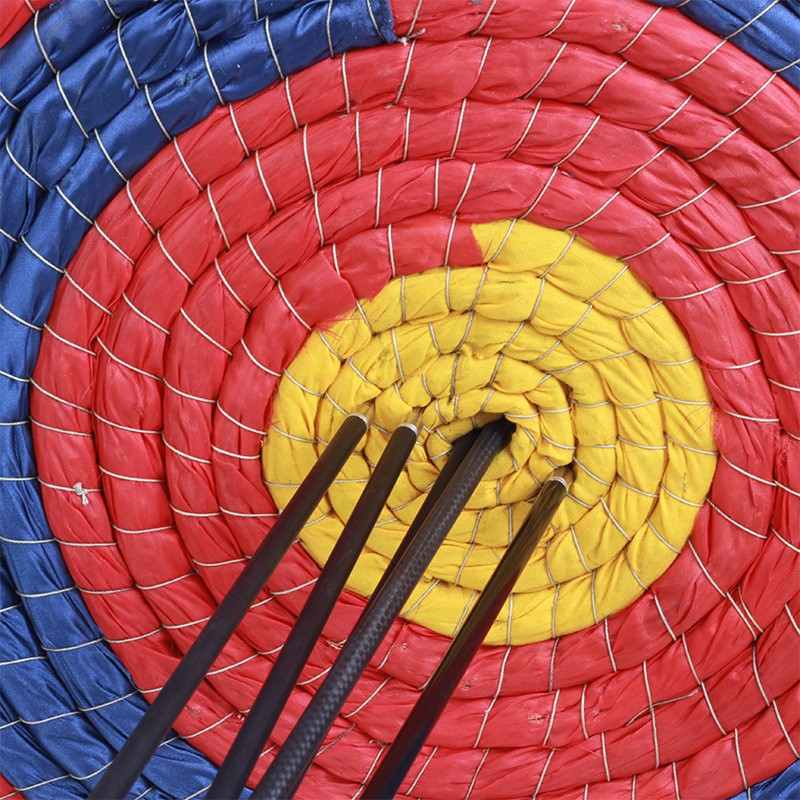 箭靶道具仿古草编全环加厚靶比赛射击草可手提靶圆形户外现货器材