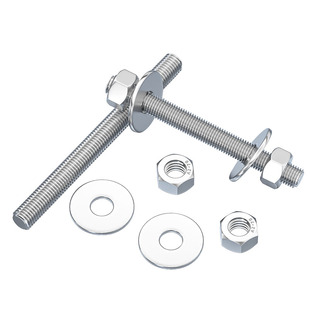 304不锈钢全牙棒穿墙螺丝螺杆加长螺栓对穿丝杆螺母垫片组合套装