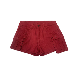 李李服饰低腰工装丰胯牛仔短裤女2026春季新款性感紧身显瘦热裤