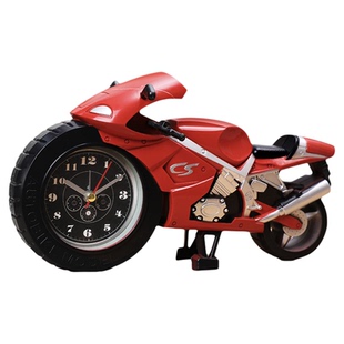 摩托车闹钟2025新款小学生专用起床神器儿童创意卡通桌面钟表时钟