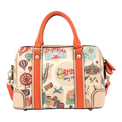 artmi波士顿印花手提包斜挎包