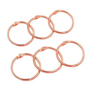 金色铁环书环台挂历DIY相册圈环卡片圈扣装订铁圈金色开口圈书圈活页夹环线圈装订扣环活页本环扣可拆卸卡圈