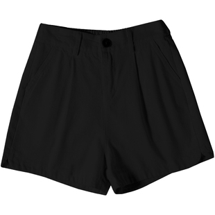 蓝色运动短裤女夏宽松大码休闲阔腿三四分裤衩小个子2026新款外穿