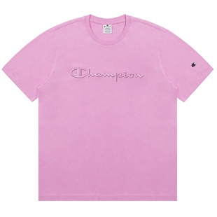 Champion冠军短袖男夏季新款立体刺绣logoT恤情侣圆领潮牌女