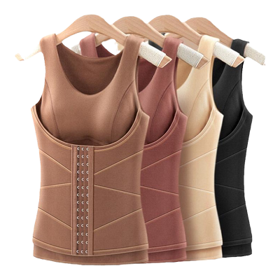 德绒EPJ无痕带胸垫百搭收腹背心