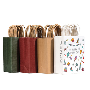 儿童节礼品袋手提袋小号幼儿园生日伴手礼物卡通伴手礼袋牛皮纸袋