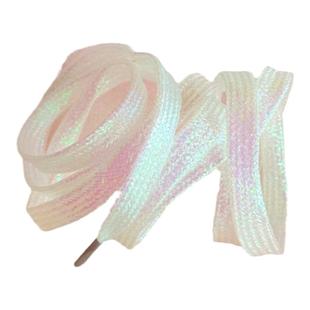 彩色丝绸鞋带男女ins潮af1空军一号aj1高帮亮面小白鞋配饰鞋带绳