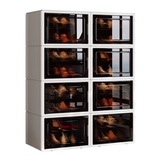 鞋柜家用门口2025新款室内多层透明鞋盒收纳柜一体靠墙塑料鞋架子