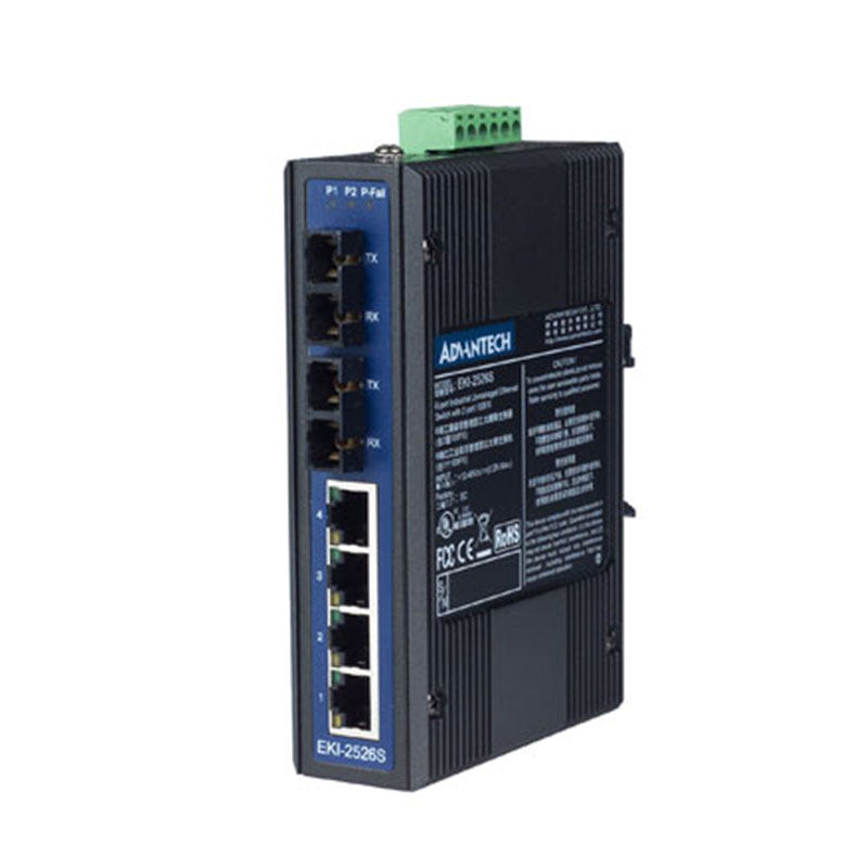 研华工业级百兆多模光电转换器 光猫 EKI-2541M/MI/2541S/2541SI